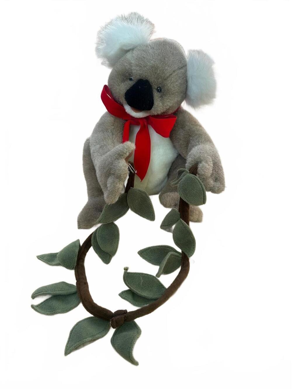 Folkmanis Folktails 14” Koala Bear Hand Puppet with Eucalyptus Branch Full Body